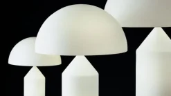 Oluce Atollo 236 bordslampa, vit