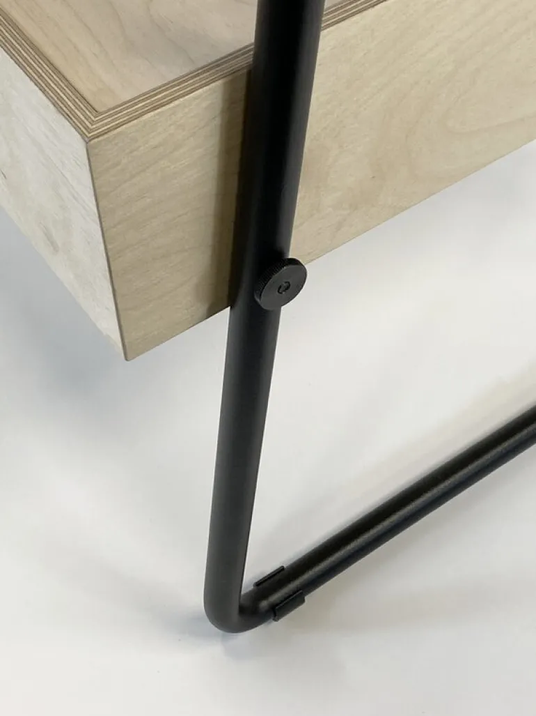 OOJA displays P001 disk, björk - svart