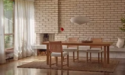 Ornäs Näyttely stol, ek - nakenläder - linnesits