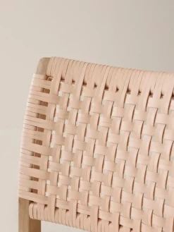 Ornäs Näyttely stol, ek - nakenläder - linnesits