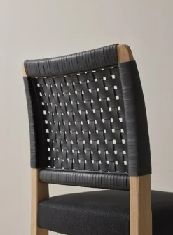 Ornäs Näyttely stol, ek - svart läder