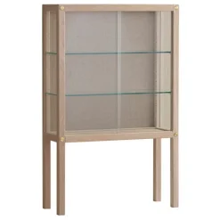 Ornäs Näyttely vitrin, ljuslackad ek