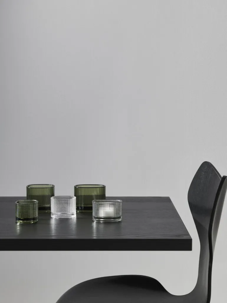 Orrefors Magica värmeljuslykta superellipse, 50 mm, grå