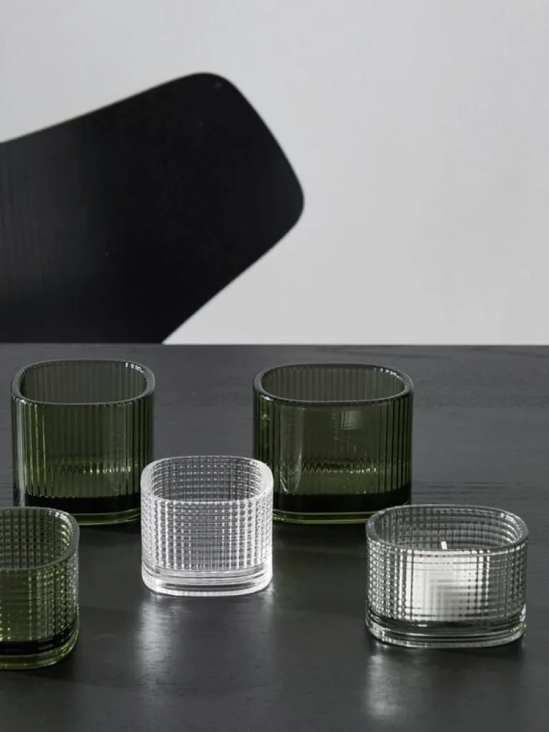 Orrefors Magica värmeljuslykta superellipse, 50 mm, grå