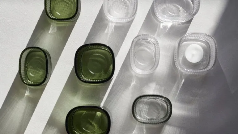 Orrefors Magica värmeljusstake supercirkel, 70 mm, grön