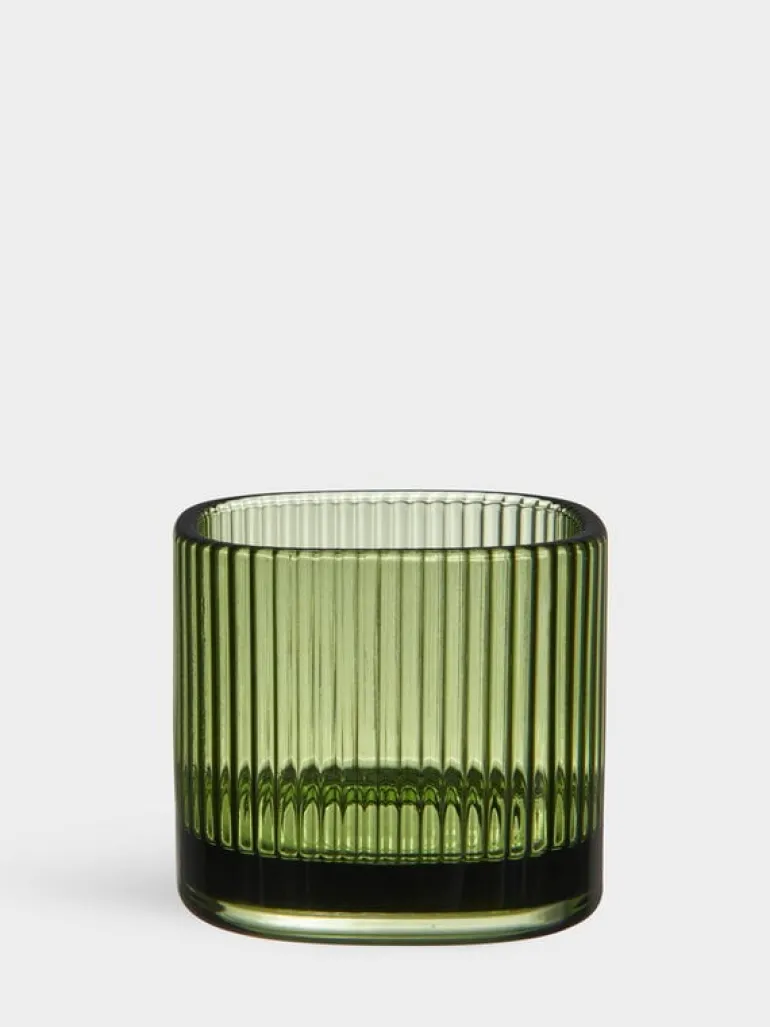 Orrefors Magica värmeljusstake supercirkel, 70 mm, grön