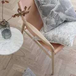 OX Denmarq Mini O Table, mässing - grön marmor