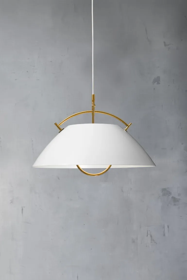 Pandul Wegner pendellampa, vit - guld