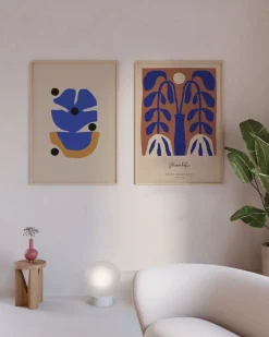 Paper Collective Flor Azul affisch