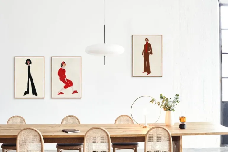 Paper Collective Red With Pearls poster