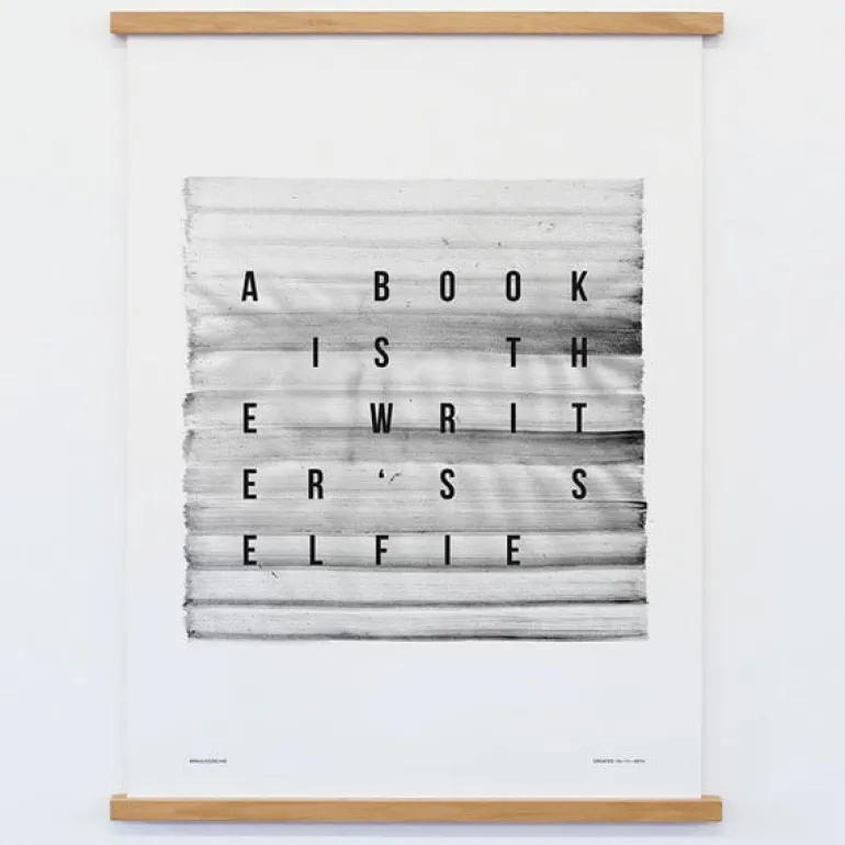 Paper Collective Stiicks magnetisk posterram, svart