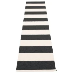 Pappelina Bob matta, 70 x 300 cm, svart - vanilj