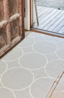 Pappelina Boo matta 70 x 100 cm, linne - vanilj