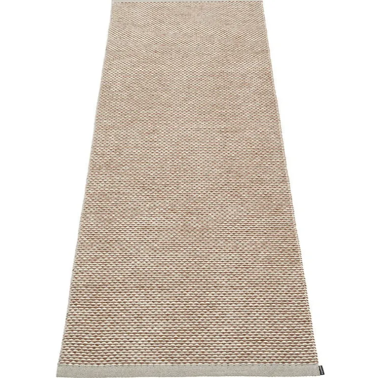 Pappelina Effi matta 70 x 200 cm, varmgrå - brun - vanilj