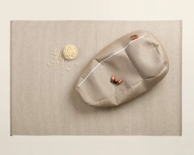 Pappelina Effi matta 85 x 160 cm, lera - beige - vanilj