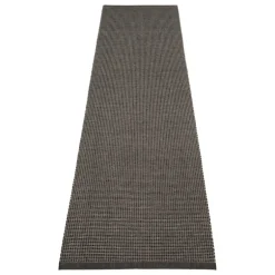 Pappelina Emm matta, 70 x 300 cm, svart - linnemetallic