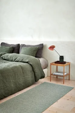 Pappelina Emm matta, 70 x 120 cm, salvia - linne metallic