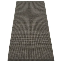 Pappelina Emm matta, 70 x 180 cm, svart - linnemetallic