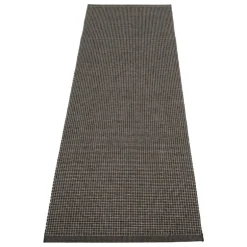 Pappelina Emm matta, 70 x 240 cm, svart - linne metallic