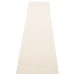 Pappelina Emm matta, 70 x 300 cm, vanilj - vit metall