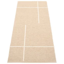 Pappelina Fred matta, 70 x 180 cm, beige - vanilj