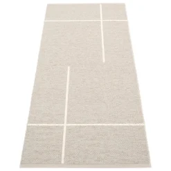 Pappelina Fred matta, 70 x 180 cm, linne - vanilj