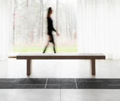 Pappelina Fred matta, 70 x 270 cm, svart - vanilj