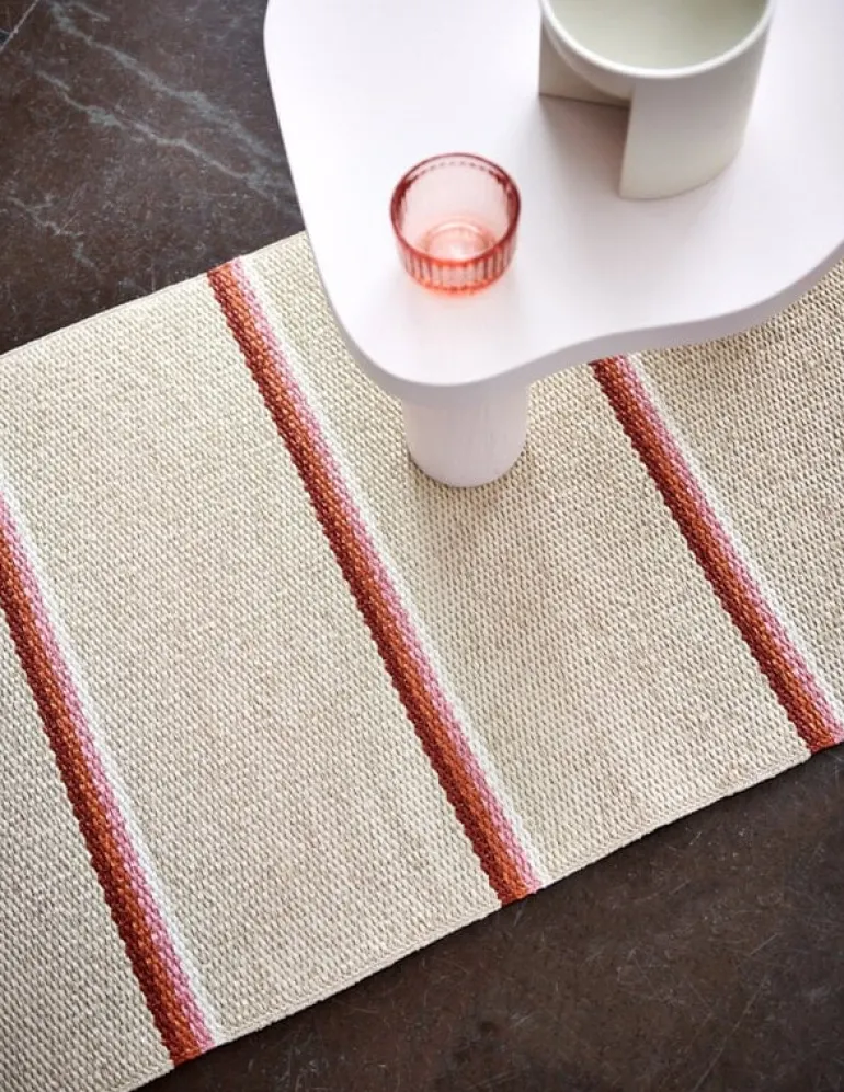 Pappelina Olle matta 70 x 180 cm, tegel - kräm