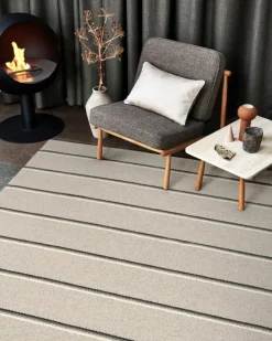 Pappelina Olle matta 70 x 180 cm, grå - linne