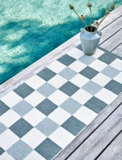 Pappelina Pix matta, 70 x 160 cm, armégrön - vanilj - salvia