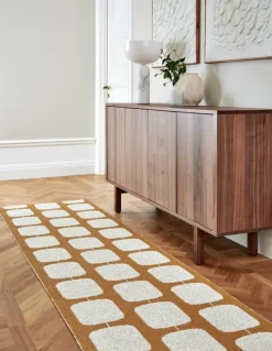 Pappelina Sten matta, 70 x 200 cm, ockra - vanilj