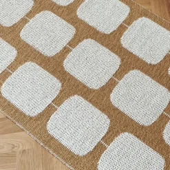 Pappelina Sten matta, 70 x 100 cm, ockra - vanilj