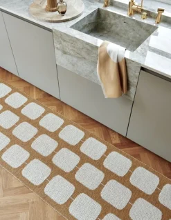 Pappelina Sten matta, 70 x 100 cm, ockra - vanilj