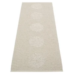 Pappelina Vera 2.0 matta, 70 x 200 cm, linne - stone metallic