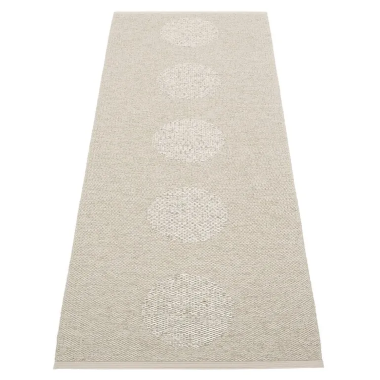 Pappelina Vera 2.0 matta, 70 x 200 cm, linne - stone metallic