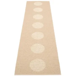 Pappelina Vera matta 2.0, 70 x 280 cm, beige - beige metallic