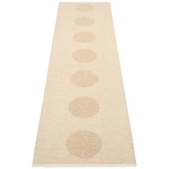 Pappelina Vera matta 2.0, 70 x 280 cm, beige - beige metallic