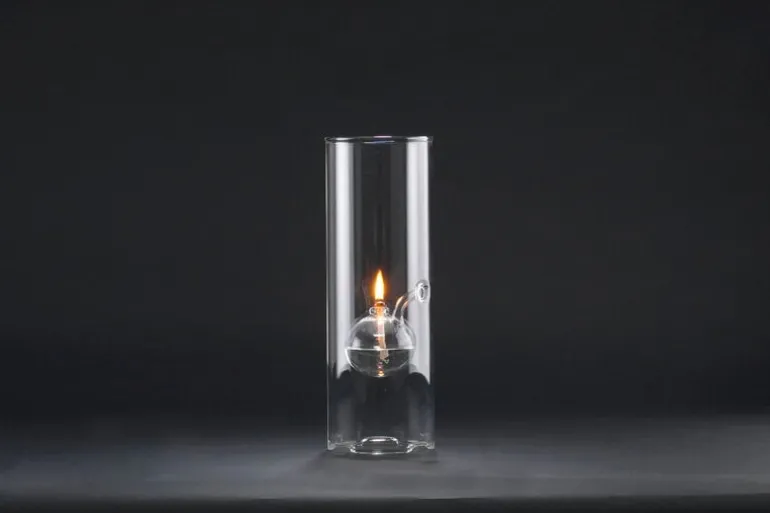 Paustian Wolfard oljelampa, extra stor, klart glas