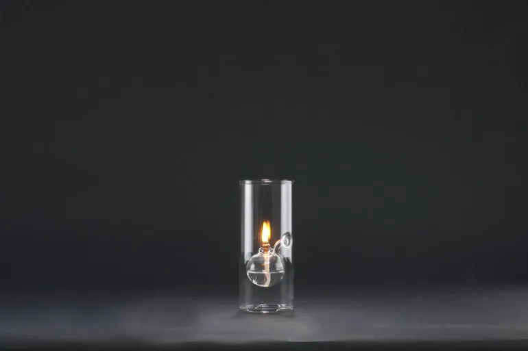 Paustian Wolfard oljelampa, medium, klart glas