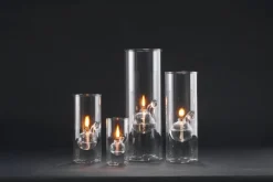 Paustian Wolfard oljelampa, stor, klart glas