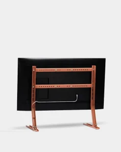 Pedestal Bendy Low tv-bänk, dusty rose