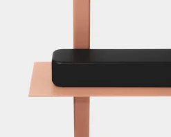 Pedestal Plate hylla, matt rosenröd