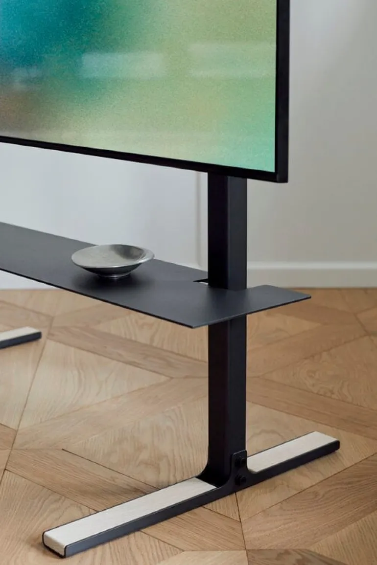 Pedestal Plate hylla, träkol