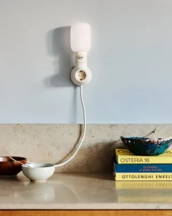 Pedestal Plug-in lampa, pearl