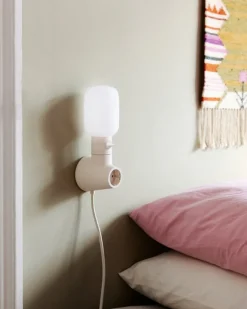 Pedestal Plug-in lampa, pearl