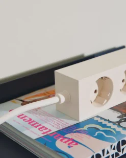 Pedestal Power Bar grenuttag, 2 m, pearl