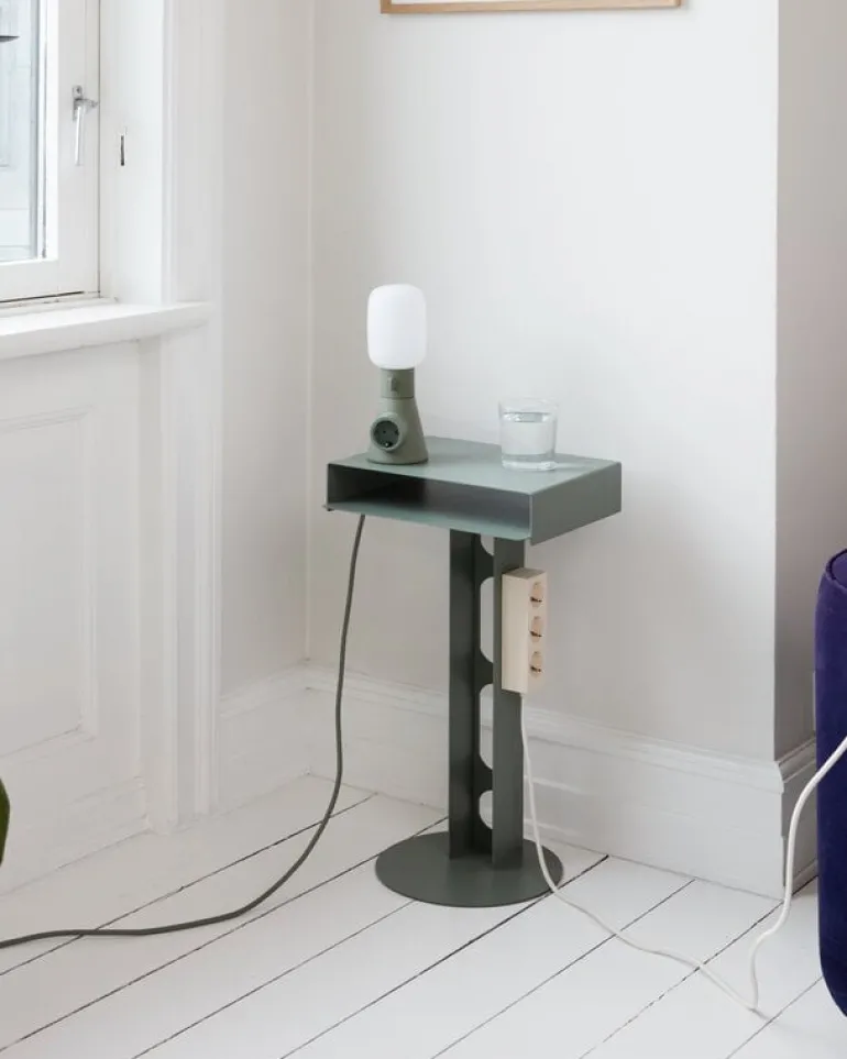 Pedestal Power Base, mossy green