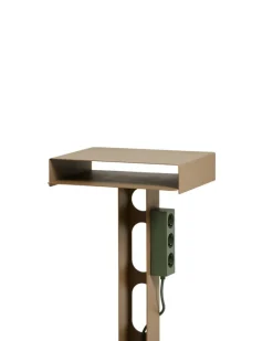 Pedestal Sidekick Table, sandstorm