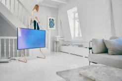 Pedestal Sway tv-bänk, dusty rose