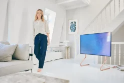 Pedestal Sway tv-bänk, dusty rose